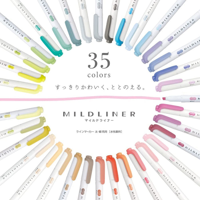Zebra Mildliner Limited Edition Box Set - 35 Colours