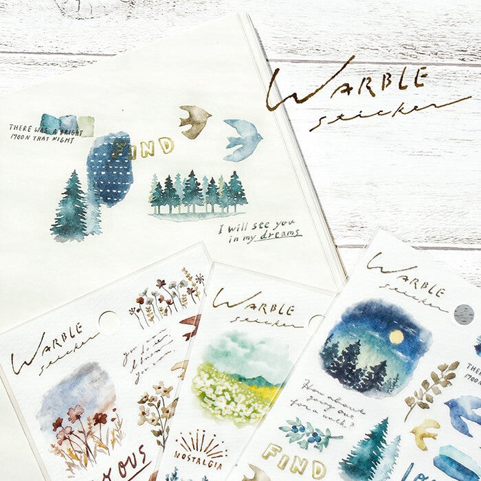 Mind Wave 'Warble' Series Stickers - Brown