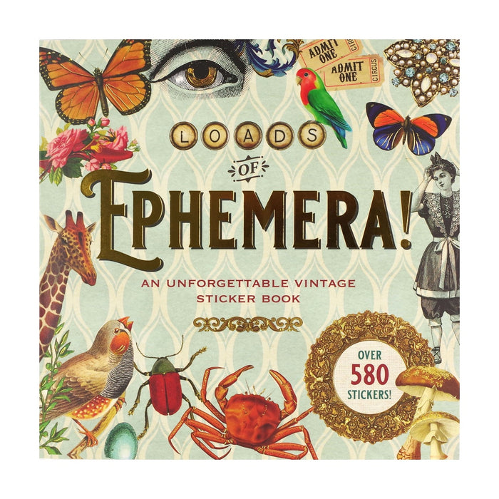 Loads of Ephemera Sticker Book - Over 580 Stickers!
