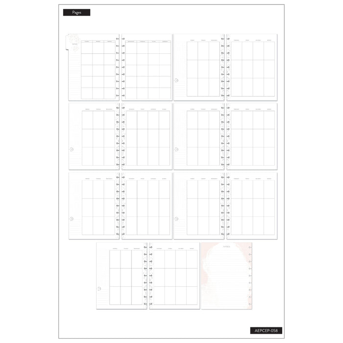 The Happy Planner Everyday CLASSIC VERTICAL Extension Pack - 6 Months