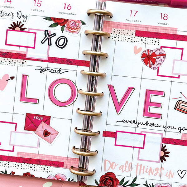 Guest Blogger: Valentine's Day spread from Planning with Emily