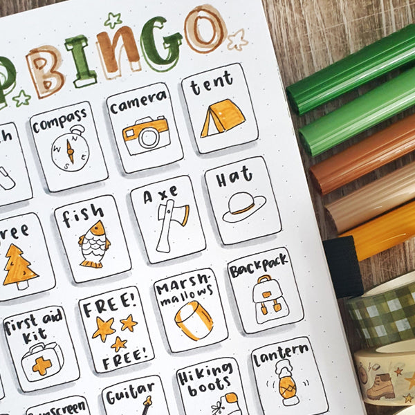 Guest Blogger: #Bujo Camping Fun with Rox Paper Stickers!