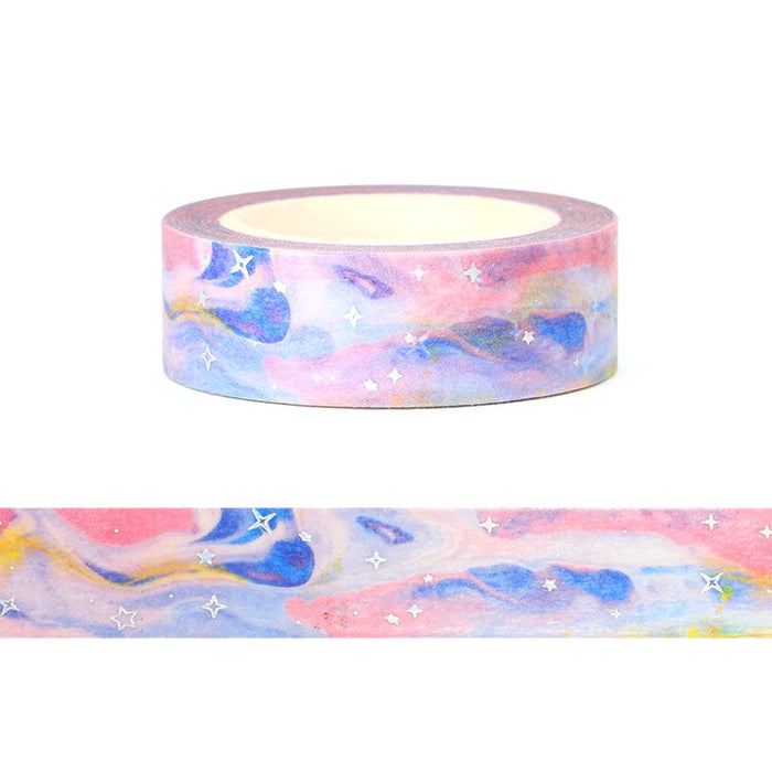 Galaxy Cloud Washi Tape - Blue & Pink