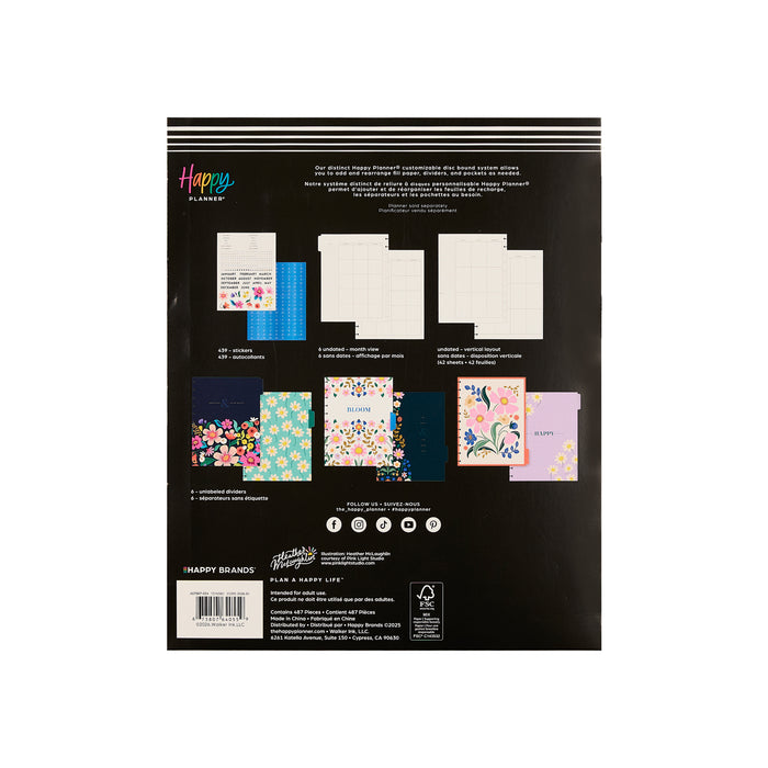 The Happy Planner BIG Undated Calendar Extension - Golden Garden