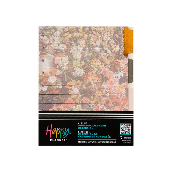 The Happy Planner CLASSIC Undated Calendar Extension - Modern Nature
