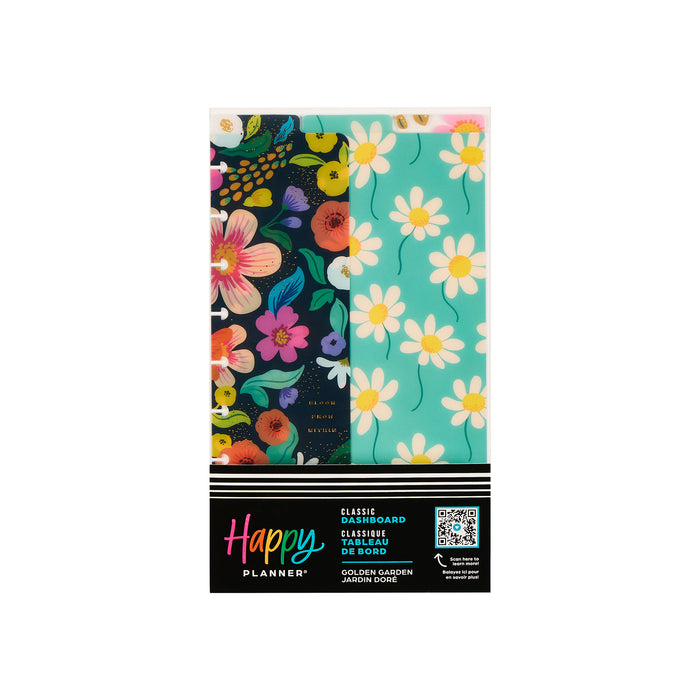 [PRE-ORDER] The Happy Planner CLASSIC Dashboards - Golden Garden - 3 Pack