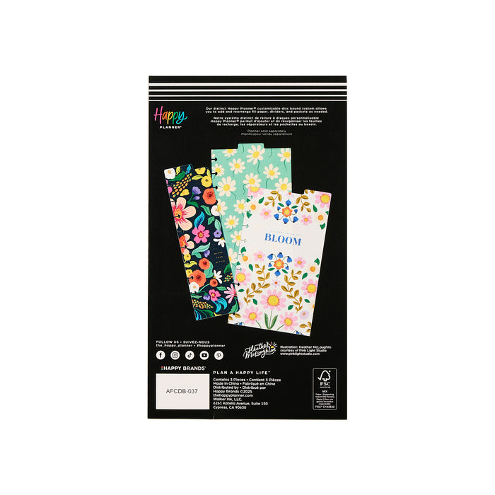 [PRE-ORDER] The Happy Planner CLASSIC Dashboards - Golden Garden - 3 Pack