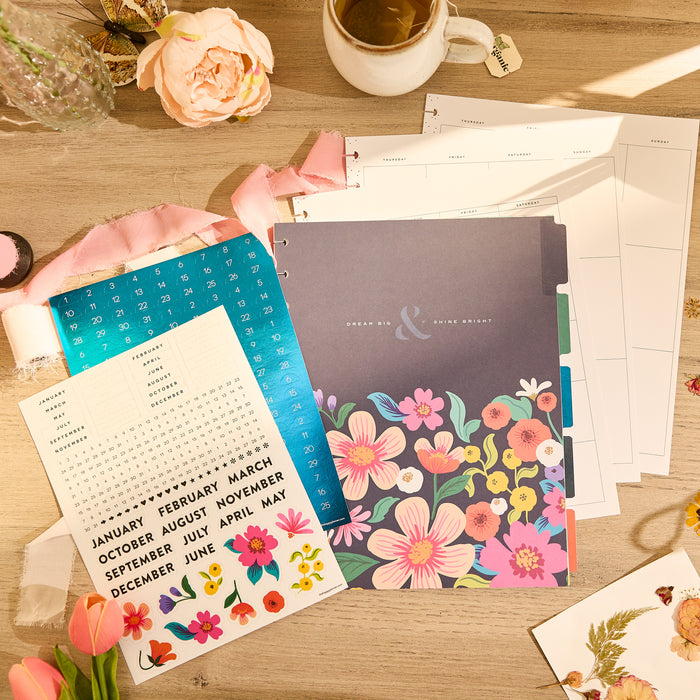 The Happy Planner BIG Undated Calendar Extension - Golden Garden
