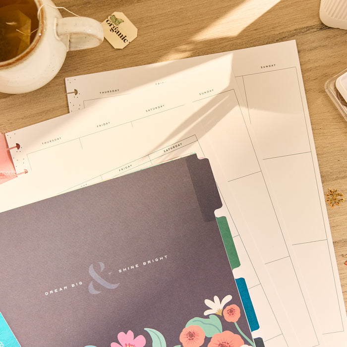 The Happy Planner BIG Undated Calendar Extension - Golden Garden