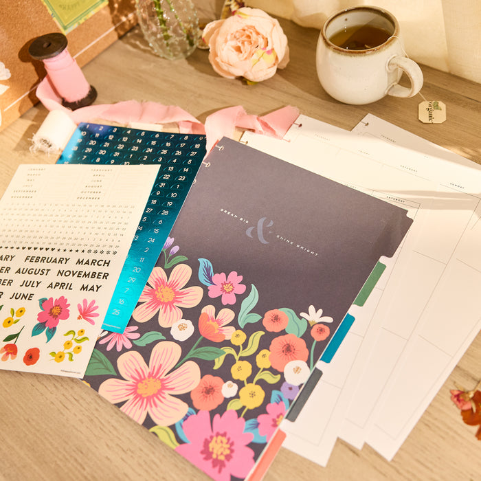 The Happy Planner BIG Undated Calendar Extension - Golden Garden