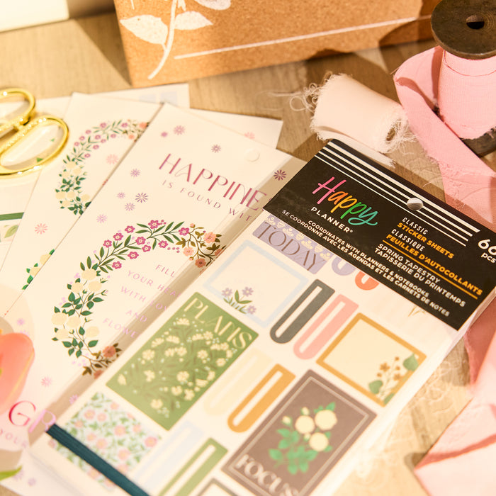 The Happy Planner CLASSIC Value Pack Stickers - Spring Tapestry - 30 Sheets