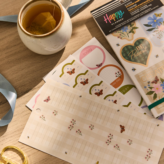 The Happy Planner CLASSIC Value Pack Stickers - Country Charm - 30 Sheets