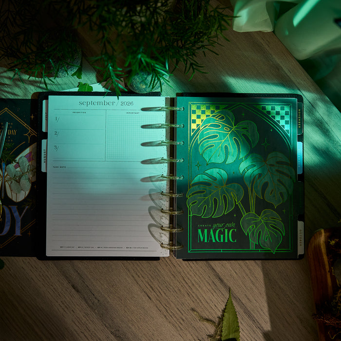 The Happy Planner 2026-2027 SPECIALTY 'Tinted Mosaic' CLASSIC 12-Month Planner - Dashboard Layout