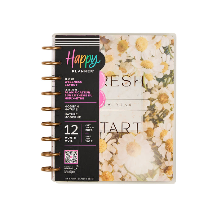 The Happy Planner 2026-2027 'Modern Nature' CLASSIC 12-Month Planner - Wellness Layout