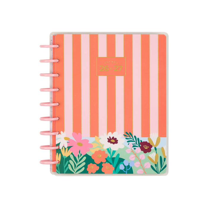 The Happy Planner 2026-2027 'Colour Beat Stripes' CLASSIC 12-Month Planner - Horizontal Layout