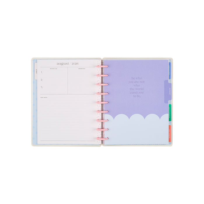 The Happy Planner 2026-2027 'Colour Beat Stripes' CLASSIC 12-Month Planner - Horizontal Layout