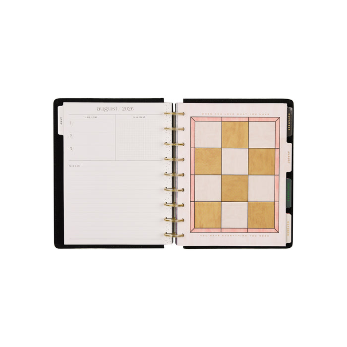 The Happy Planner 2026-2027 SPECIALTY 'Tinted Mosaic' CLASSIC 12-Month Planner - Dashboard Layout