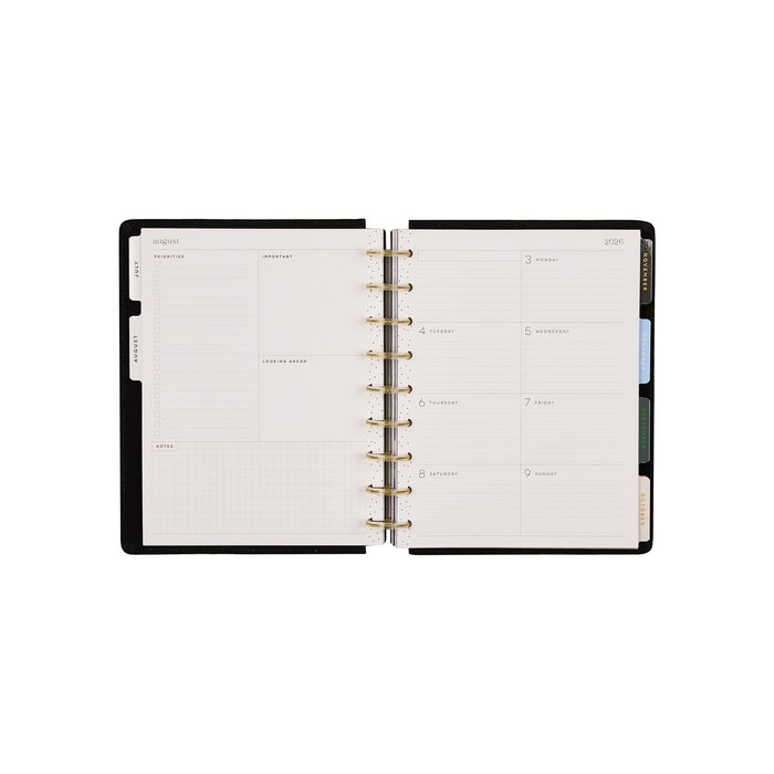 The Happy Planner 2026-2027 SPECIALTY 'Tinted Mosaic' CLASSIC 12-Month Planner - Dashboard Layout