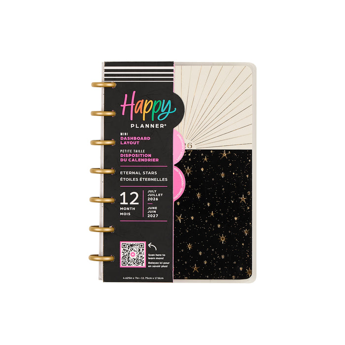 The Happy Planner 2026-2027 'Eternal Stars' MINI 12-Month Planner - Dashboard Layout