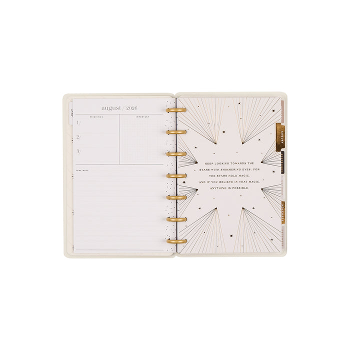 The Happy Planner 2026-2027 'Eternal Stars' MINI 12-Month Planner - Dashboard Layout