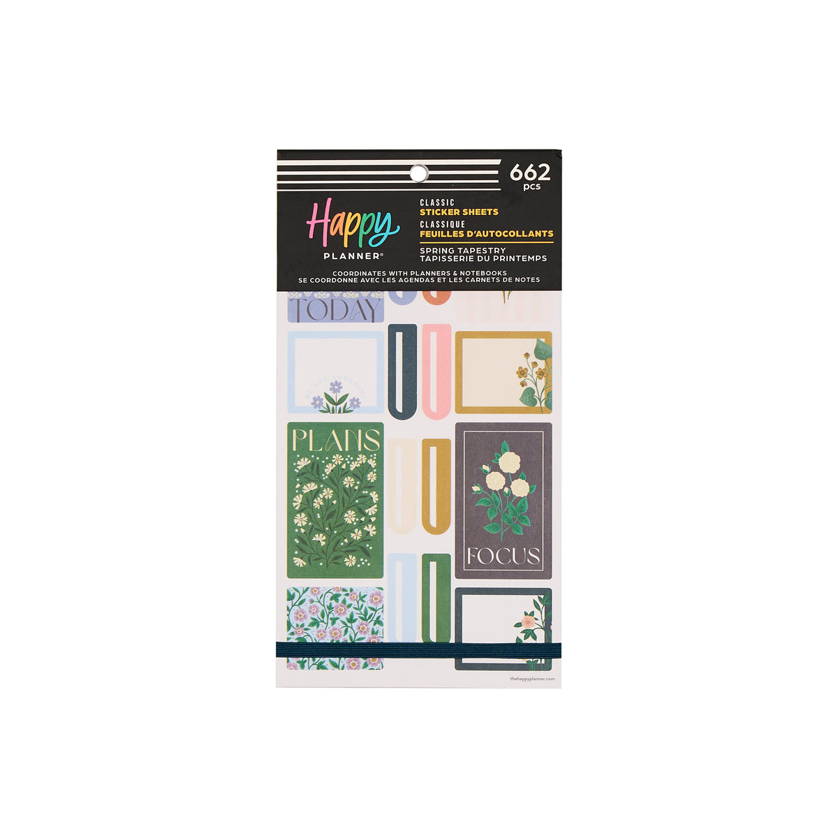The Happy Planner CLASSIC Value Pack Stickers - Spring Tapestry - 30 S ...