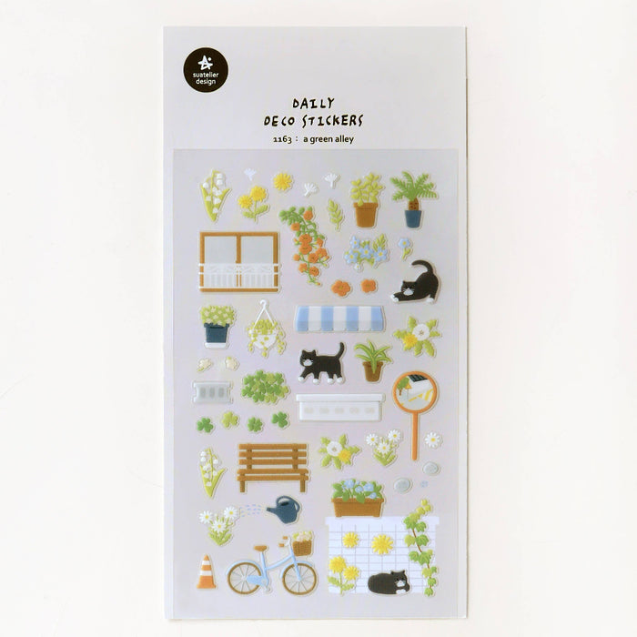 Daily Deco Stickers - A Green Alley