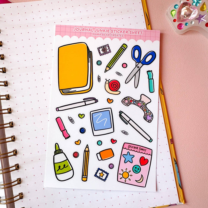 Journal Junkie Sticker Sheet
