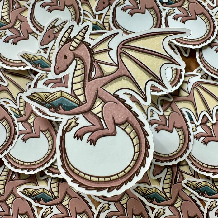 Pink Dragon Vinyl Sticker