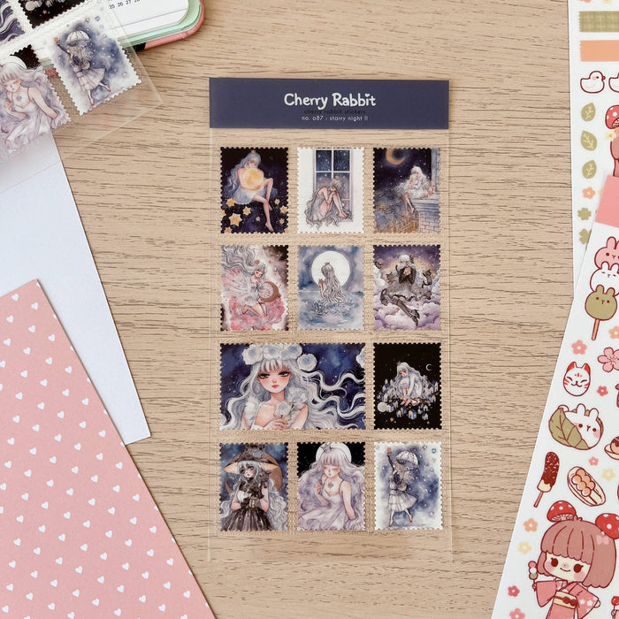 Starry Night II Clear Sticker Sheet
