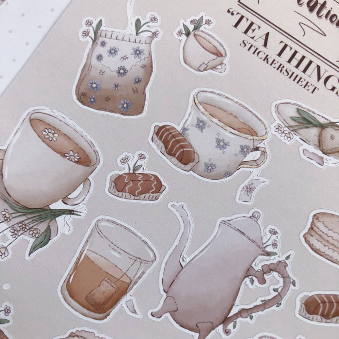 Tea Things Sticker Sheet