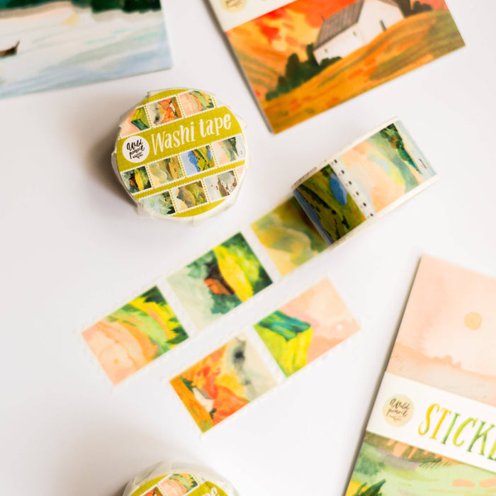 Washi Tape — Landscape Stamps
