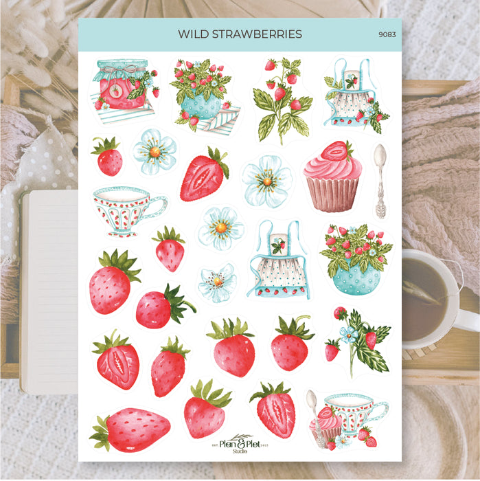 Wild Strawberries Sticker Sheet