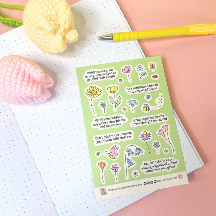 Be a Wildflower Mini Sticker Sheet