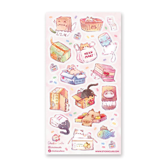 Neko Mart Sticker Sheet