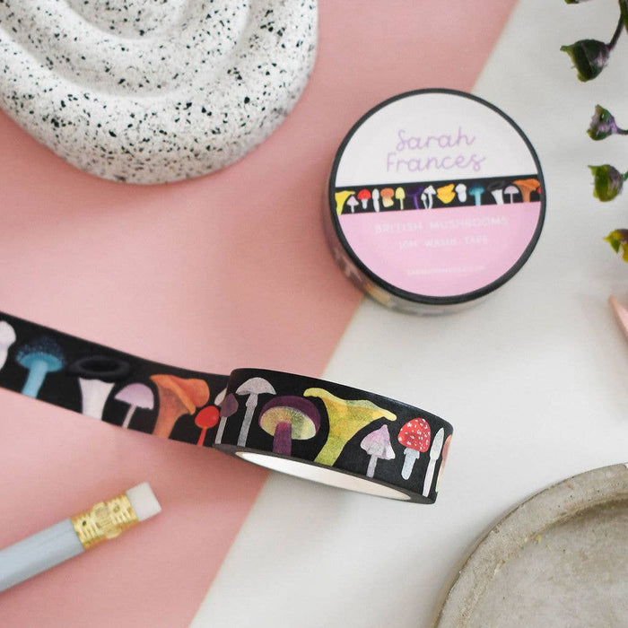 British Mushrooms Washi Tape