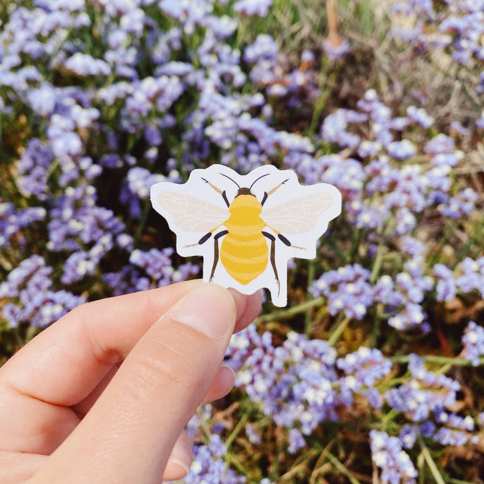 Mini Gloss Vinyl Sticker - Bee