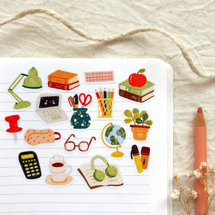 Study Desk - Sticker Sheet