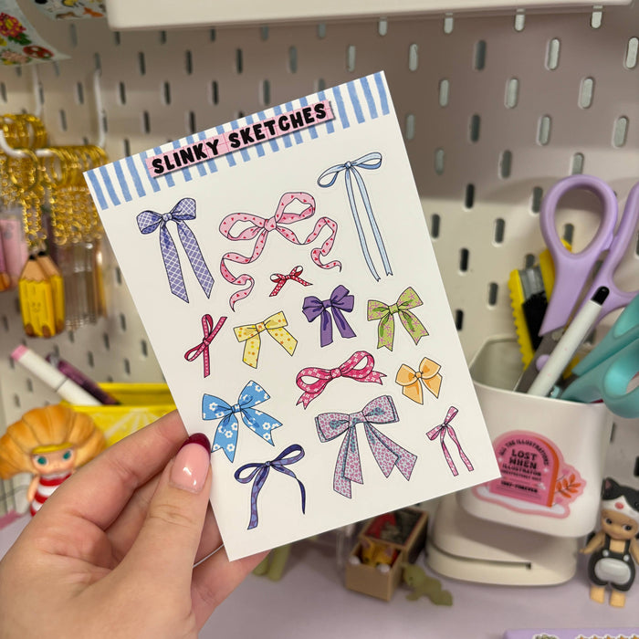 Bows A6 Matte Sticker Sheet