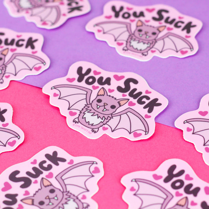 You Suck Vinyl Sticker