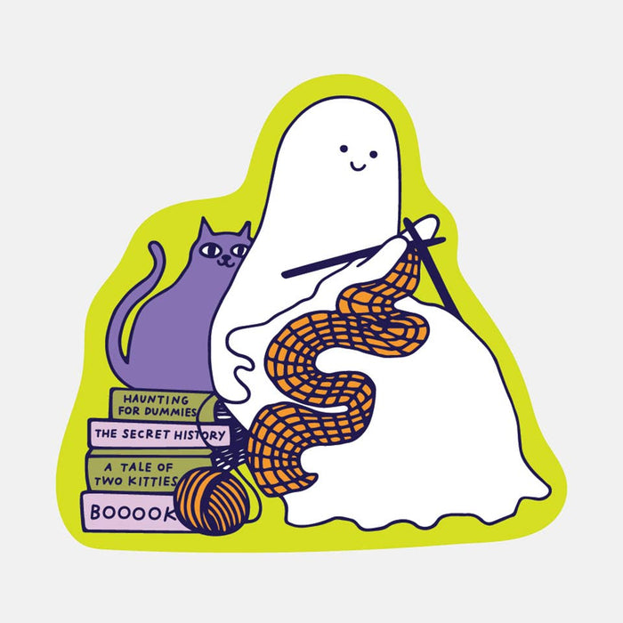 Cozy Ghost Vinyl Sticker