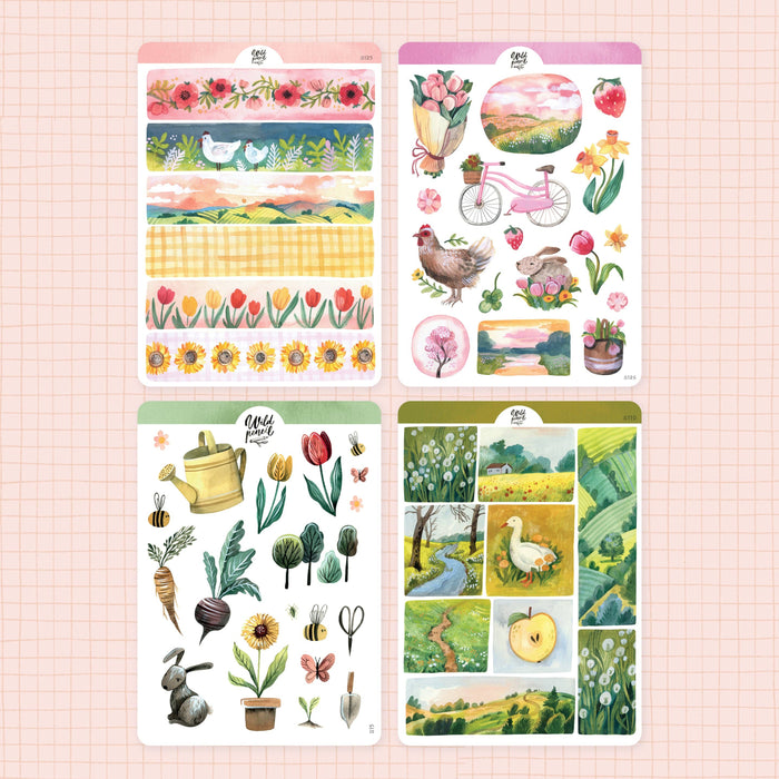 Sticker Sheet Bundle — Springtime