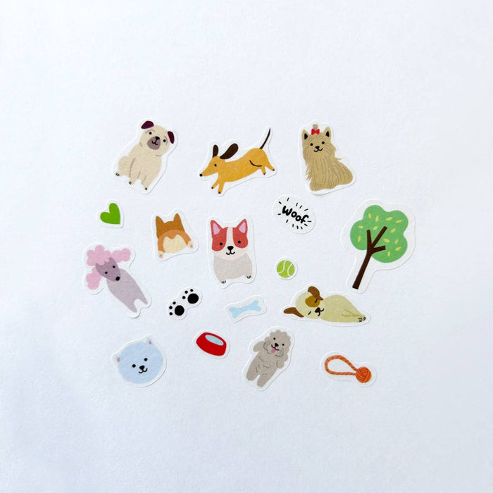 Dogs Jumble Washi Stickers