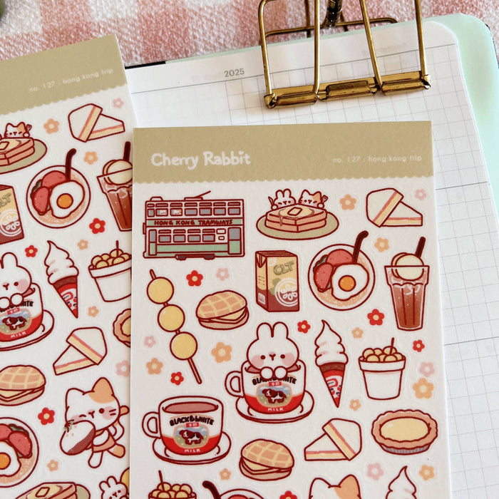 Hong Kong Trip Washi Sticker Sheet