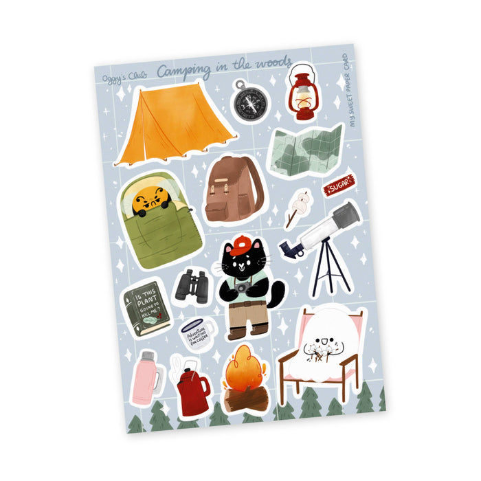 A6 Camping Trip Stickers