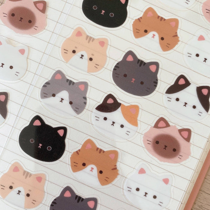 Cats Clear Sticker Sheet