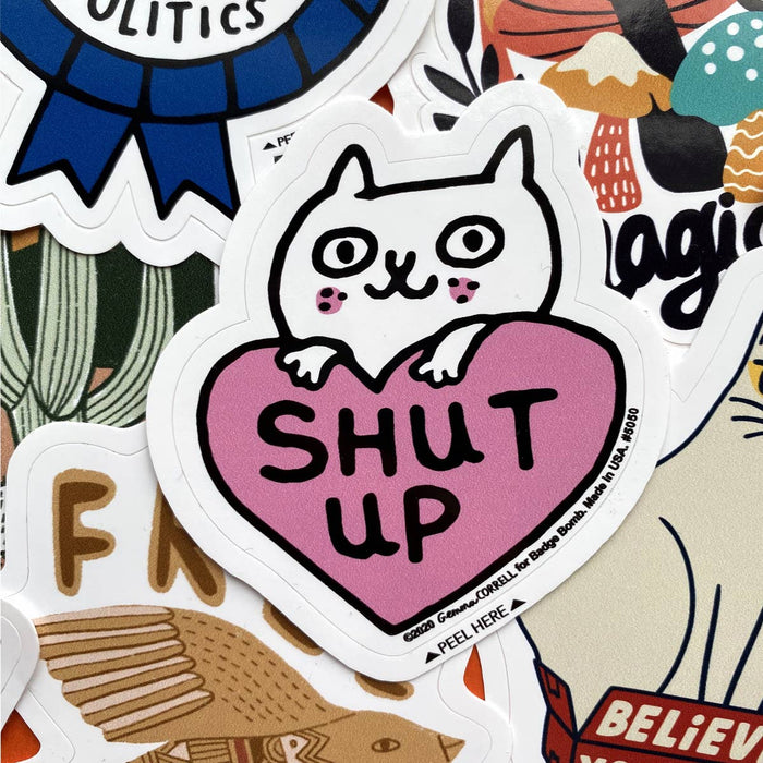Gemma Correll - Shut Up Vinyl Sticker
