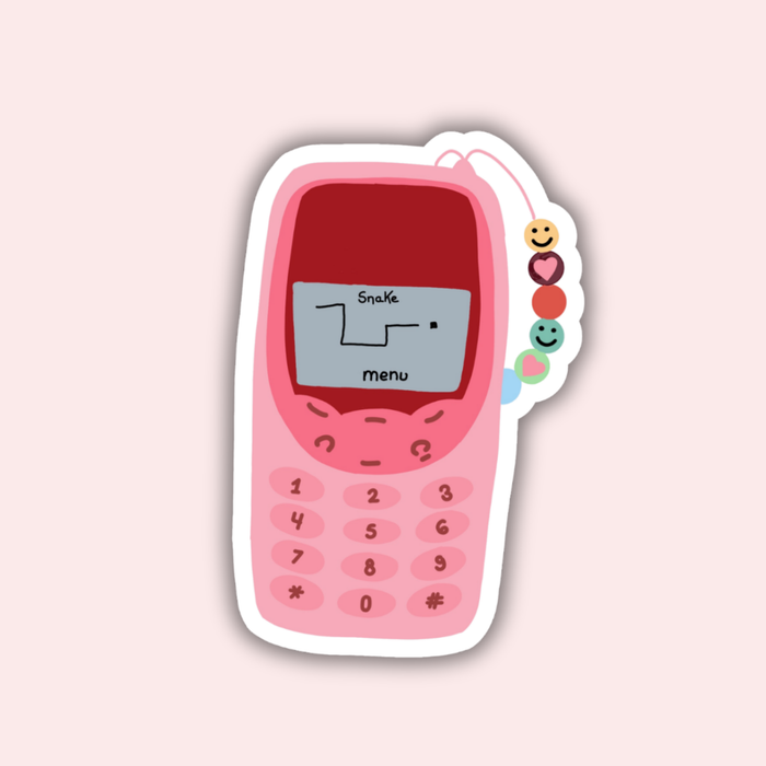 Retro Phone Vinyl Sticker