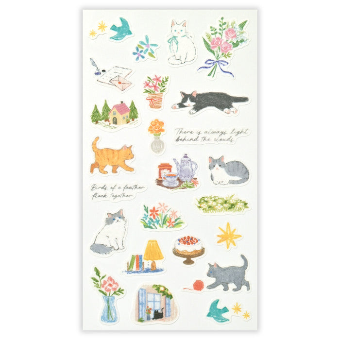 Sticker Set - Cat - 2 Sheets