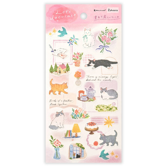 Sticker Set - Cat - 2 Sheets