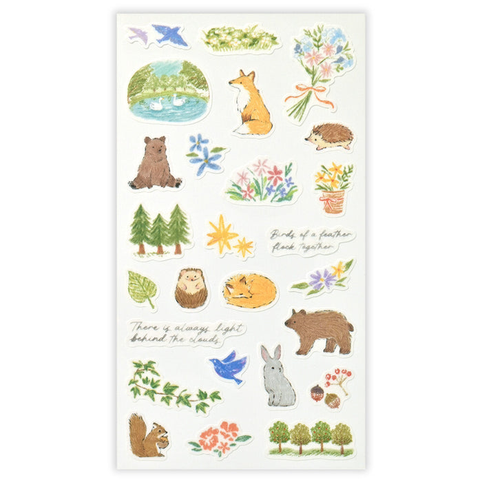 Sticker Set - Forest Animals - 2 Sheets